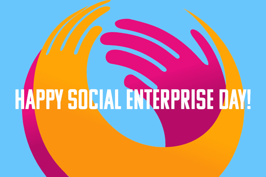 Happy social enterprise day banner